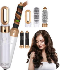 5-in-1 Electric Hair Dryer Curler Set Detachable Styling Hot Air Brush Salon New - Picture 1 of 17