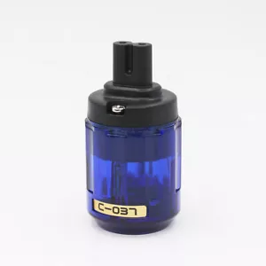 Hifi Figure 8 IEC C7 Rhodium Plated Plug Audio Power Cable IEC Female Connector - Picture 1 of 14