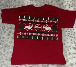 Kids Pops Route 66 Christmas Red T shirt size extra small 4/5 Years - Picture 1 of 4