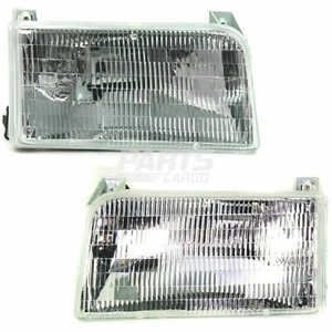 Fits 1992-1997 Ford Bronco F Super Duty F-150 LH & RH Halogen Headlight Assembly - Picture 1 of 8