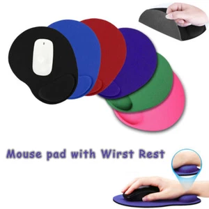 MOUSE PAD MAT WITH Silicon Gel WRIST SUPPORT ANTI-SLIP FOR PC DESKTOP US Laptop - Picture 1 of 10