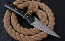 Double-Edged handmade Damascus steel hunting dagger Drik knife
