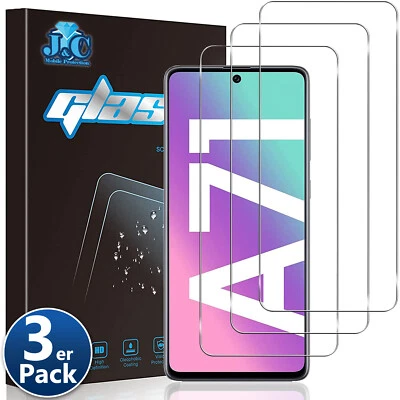 J&C MOBILE 3x Panzerfolie Samsung Galaxy S21 A52 A40 A41 A12 A22 A42 A51 Glas Schutz Folie