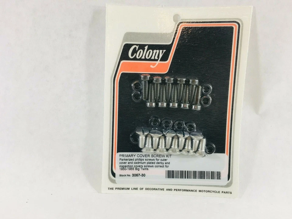 PRIMARY COVER SCREW KIT Harley Knucklehead Panhead UL Phillips - Image 1 of 1