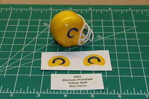 2022 - Current CONCEPT LA Rams custom DIECUT decals & Football Gumball Helmet