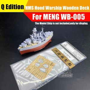 Q Edition HMS Hood Warship Builder cubierta de madera pieza detallada para Meng WB-005 - Imagen 1 de 7