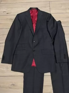 Tuta uomo Suitsupply Siena 2 pezzi dritta taglio slim lana super 130's taglia 48 - Foto 1 di 17