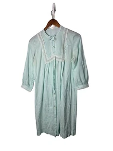 Vintage Barbizon Long Sleeve Nightgown Robe size small blue - Picture 1 of 4