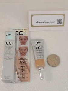 IT Cosmetics CC+ Color Correcting Full Coverage Cream MEDIUM .135 oz Travel Size - Picture 1 of 5