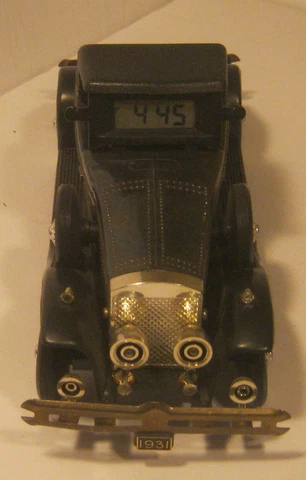 Cool 1931 COUPE Car Desk Clock EXCELLENT Condition!!!! Cover