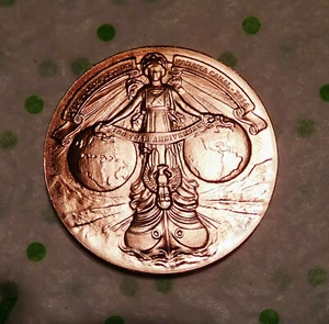 1914 2014 Panama Canal 100th Anniversary Medal Carr Shelvin SCD Satin Copper - Picture 1 of 2