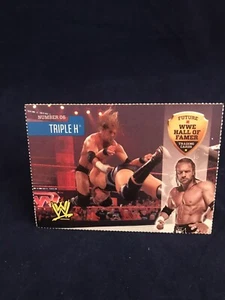 2010 WWE Magazine Future Hall Of Famer Perforated Card #6 Triple H - Picture 1 of 2