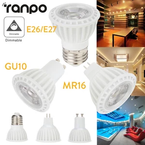 LED Spot Light Bulb Dimmable 15W E26 E27 GU10 MR16 110V 220V 12V White Home Lamp - Picture 1 of 16