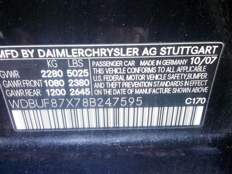 AC Compressor 211 Type E300 Fits 06-09 MERCEDES E-CLASS 1425293 - Image 1 of 4