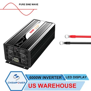 Car converter DC 12V/24V/48V to AC120V 5000w/6000w pure sine wave power inverter - Picture 1 of 7