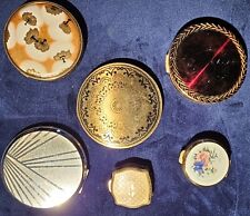 Set Of Vintage Powder Compacts / Pill Boxes Inc Stratton & Coty