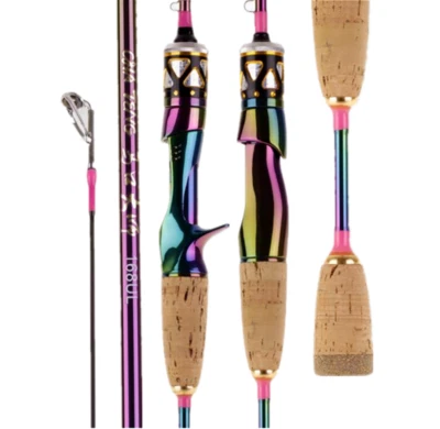 Lure Fishing Rods 1.68m 1.8m Carbon Fiber Rod Spinning Casting Rod Fishing Poles - Image 1 of 4