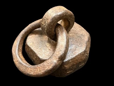 Ancienne Balance De Mesure En Fer Solide Rustique Avec Poignée RARE - Photo 1/4