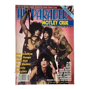 Hit Parader Magazine June 1984 Motley Crue w Centerfold No Label - Picture 1 of 5
