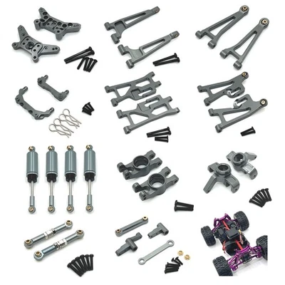 Full Metal Upgrade Parts Kits for MJX Hyper Go 1/14 14209 14210 RC Car Titanium - Image 1 of 2
