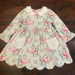 Banana Split 4T Floral Dress - Picture 1 of 6