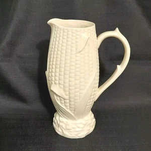 Vtg Corn Cob Pitcher Kaldun & Bogle Cremer Syrup Gravy Thanksgiving  8.5 in - Picture 1 of 7