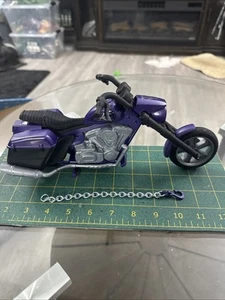 WWE Wrekkin Boneyard Slamcycle UNDERTAKER Purple Motorcycle Mattel Cycle Only - Picture 1 of 9