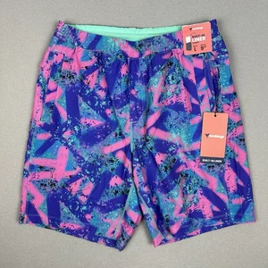 NEW Birddogs Built In Liner Shorts Mens Large 9'' Inseam Retro 80's Tie Dye - Picture 1 of 6
