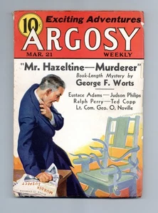 Argosy Part 4: Argosy Weekly Mar 21 1936 Vol. 263 #1 FN+ 6.5 - Picture 1 of 3