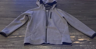 Chaqueta con Capucha Antigua Azul Marino Activa Juvenil Pequeña (6-7) Dinámica Polar Bolsillo con Cremallera Completa Foto 1 de 3