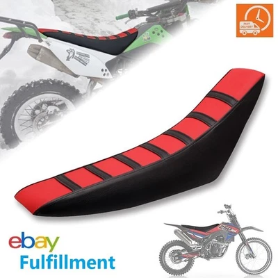 Funda de asiento universal de cuero suave para Honda CRF 100 110 125 150 230 250 300 450 Foto 1 de 4