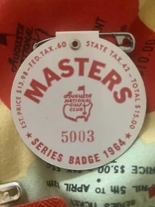 1964 Masters Patrons Badge Arnold Palmer 4th And Final Masters Win - Bild 1 von 1