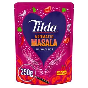 Tilda Masala Basmati Rice Microwave 250g PACK OF 6