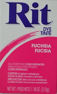 RIT ALL Purpose Powder Fabric Dye 31.9g Packet FUCHSIA - Picture 1 of 1