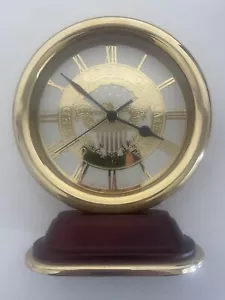 Bulova Quartz Smithsonian Desk/Mantel Clock Great Seal United States of America - Picture 1 of 5