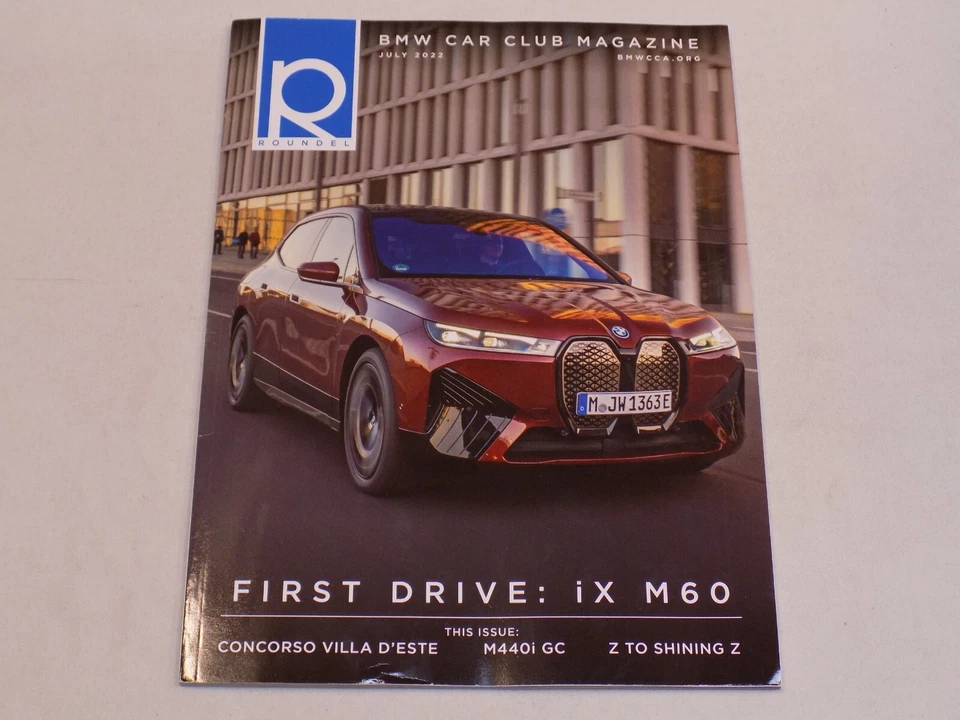 BMW Car Club Magazine July 2022 1C M60 Concorso Villa D'Este M440i GC Z Issue + - Image 1 of 1
