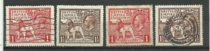Great Britain Stamps: KGV 1924, 1925 Br, Emp. Exhibition Issues. SCV: $127