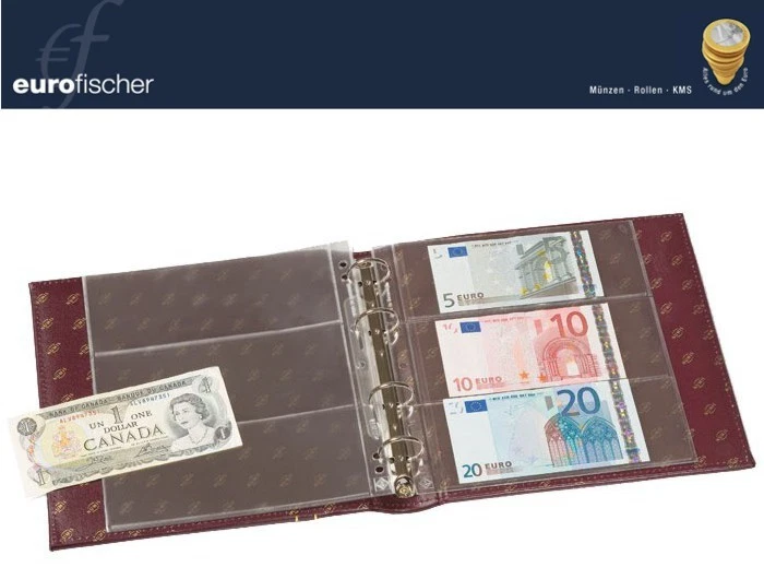 Leuchtturm Fundas para billetes NUMIS Pack de 10 diferentes variantes cristalinas