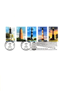 USPS FDC Ceremony Program #3787-91 C1 (1) Southeastern Lighthouses 2003 - Picture 1 of 3