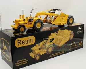 1/24 john deere 840 diesel 400 Elevating Scraper Diecast By Reuhl Special price! - Picture 1 of 16