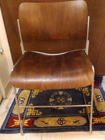 4 Mid-Century Modern Style 40/4 Chairs Designer David Rowland - Stacking Cover