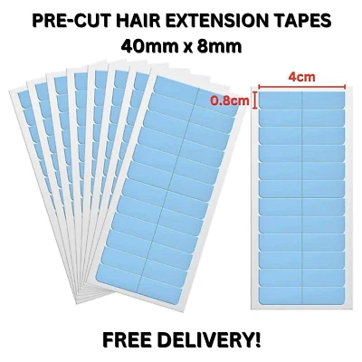 Replacement Double Sided Adhesive Tape For Tape In Hair Extensions Skin Weft UK - Image 1 of 4