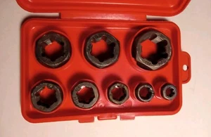 VERMONT AMERICAN 5861 (8 PC) HEX RETHREADING DIE SET CARBON STEEL 1/4"-3/4"- NOS - Picture 1 of 3