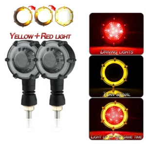Motorcycle Modification LED Two-color Flowing Water Turn Signal Indicator - Picture 1 of 4