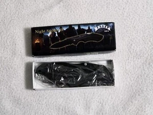 Frost Cutlery - NIGHT STALKER II, Black Knife 18-725B 4.5" Closed Pocket - Picture 1 of 5