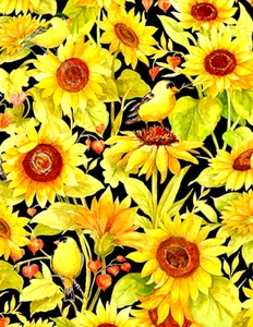 WILMINGTON #83327 957 "SUNFLOWER SPLENDOR" THE OVER ALL PRINT BTY - Bild 1 von 1