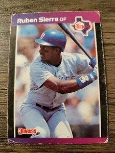 Tarjeta de béisbol Donruss Texas Rangers 1989 #48 Ruben Sierra - Imagen 1 de 2
