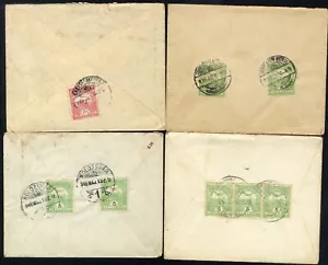 Romania Hungary 1906-15 cover4 pcs with TURUL @ BUDAPEST, SEPSISZGY,NAGYBECSK - Picture 1 of 2