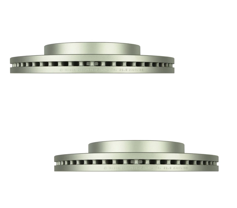 Juego de 2 pares de rotores de freno de disco delanteros Bosch 330 mm para Chevrolet Cadillac GMC Foto 1 de 1