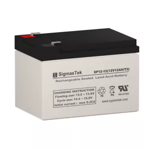 Universal Power Group UB12120ZH 12V 12AH F2 Lawn and Garden Replacement Battery - Picture 1 of 7